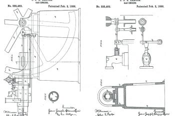 Patente estadounidense nº 335462 (motor Lenoir de cuatro tiempos)